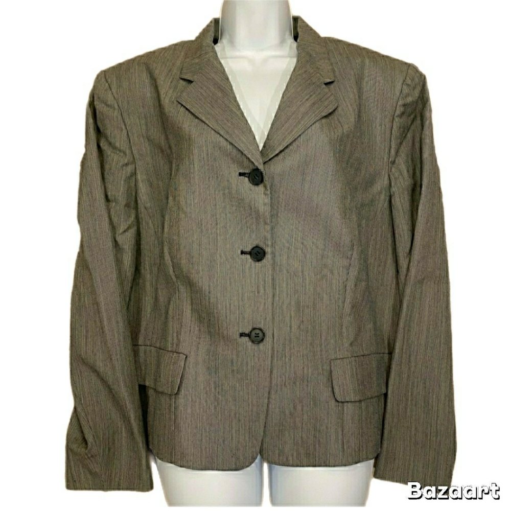 Pendleton Classic Gray Women's Blazer, Size 18